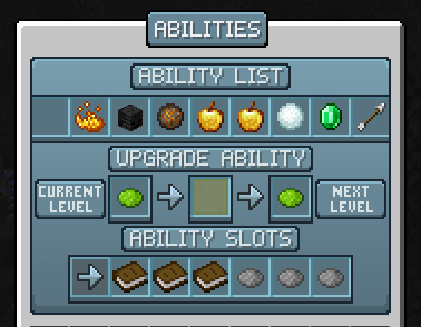 Abilities Main Menu