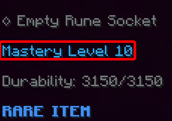 Mastery Levels